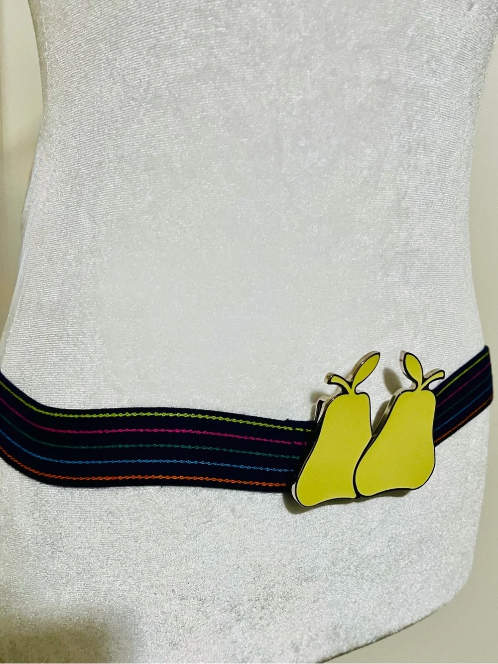 Marc Jacobs Rainbow Fruit Buckle Elastic Waist Belt - Women Accessories